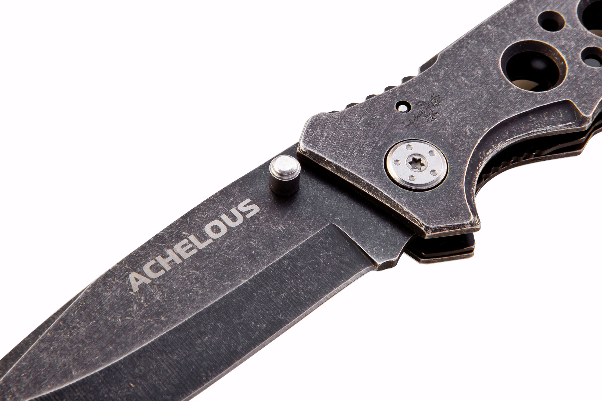 Нож складной с металлической рукоятью и клипсой Ножемир Чёткий расклад Achelous A-140