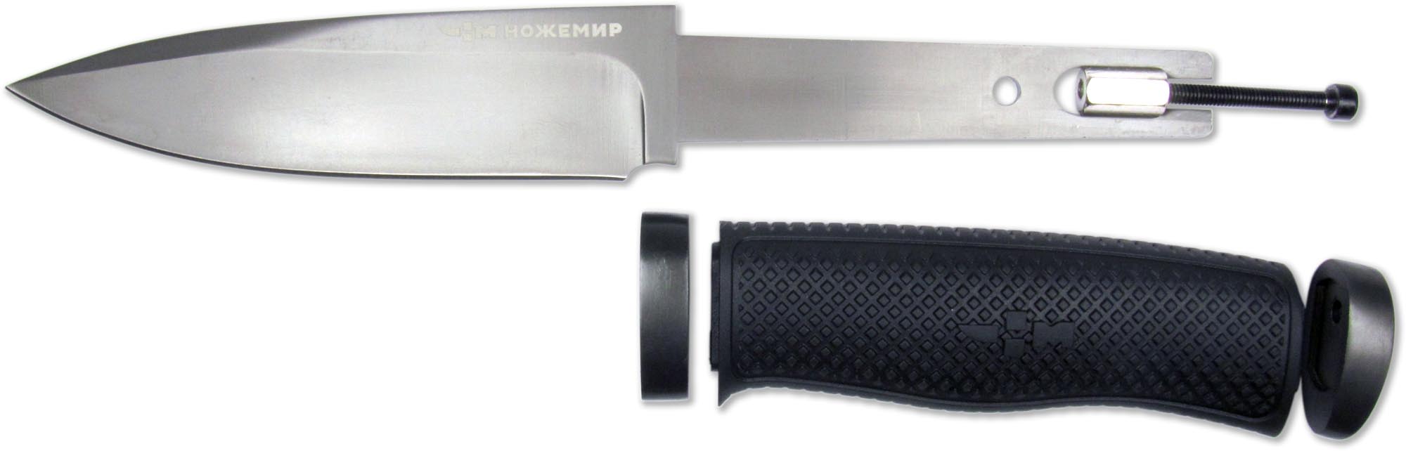 Нож туристический с рукоятью эластрон H-183K "Ножемир"