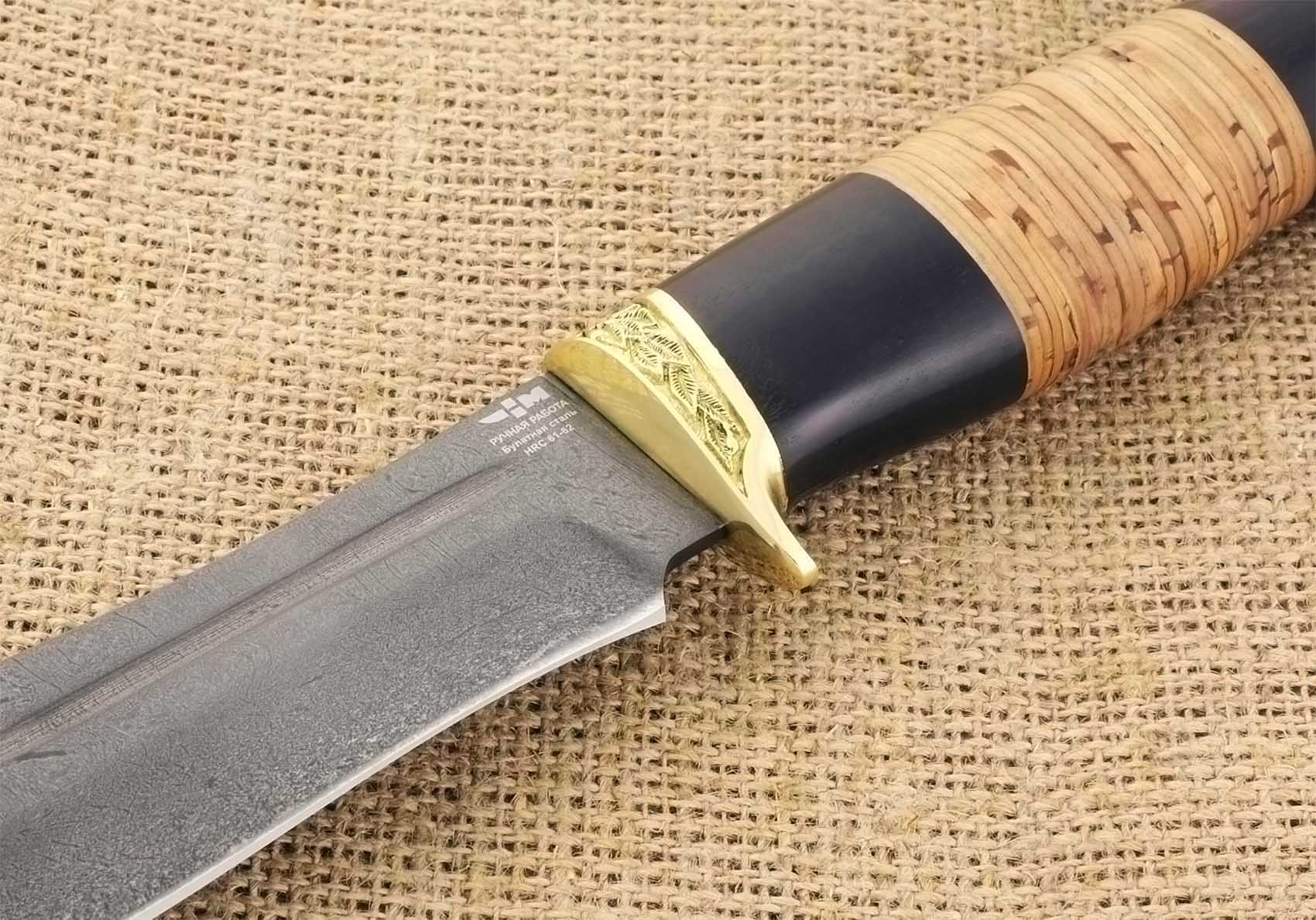 Нож ручной работы Ножемир булатная сталь ДЕЖНЁВ (1470)б