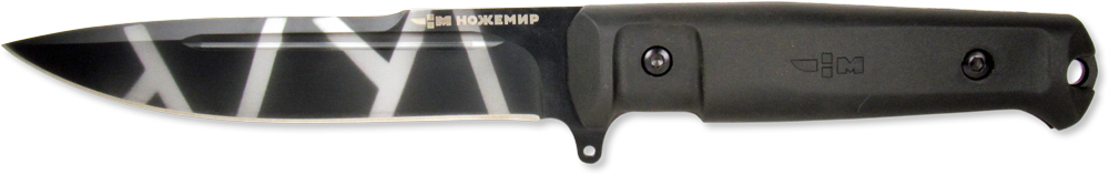 Нож нескладной с пластиковыми ножнами H-185K "Ножемир"