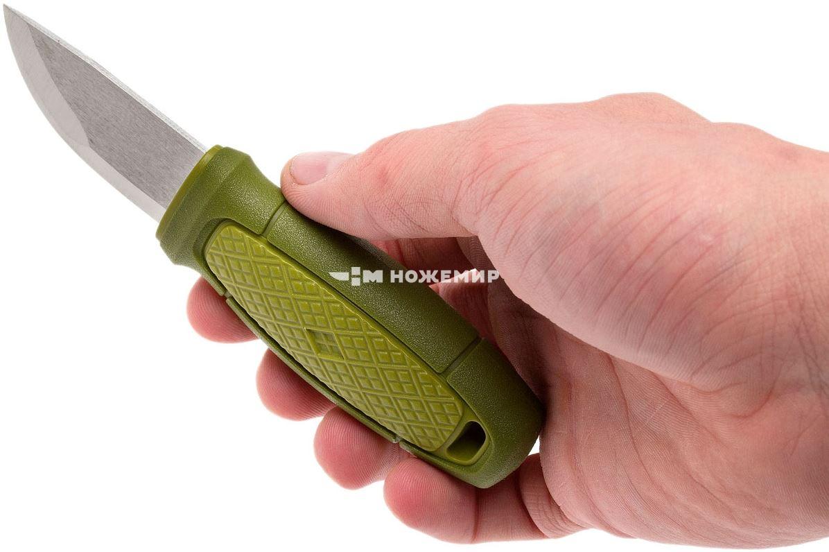 Нож шейный с огнивом Morakniv Eldris Neck Knife Green Mora-12633