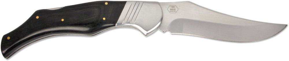 Нож складной C-164 "Ножемир" с рукоятью из черного дерева и ножнами из кордуры