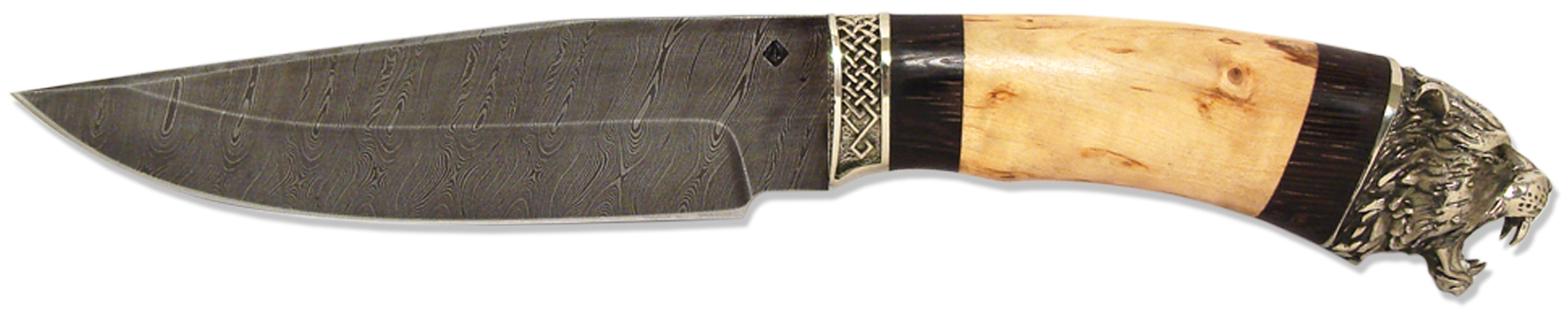 Нож ручной работы Ножемир из дамасской стали КУНИЦА (4068)д