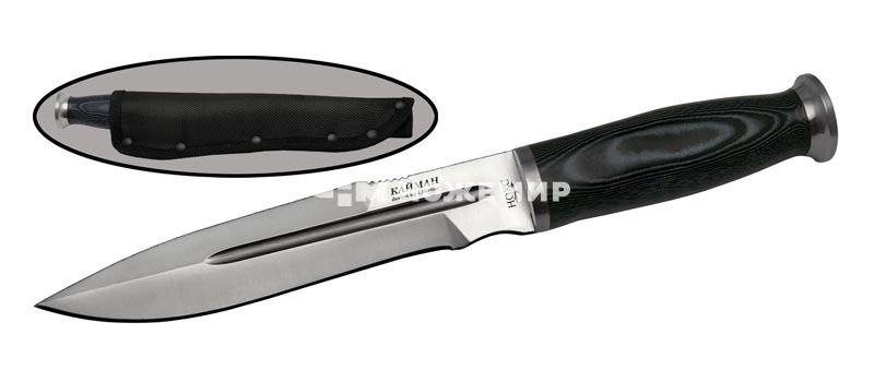 Нож нескладной Нокс КАЙМАН 676-240123 с титановым покрытием