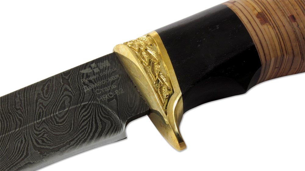Нож ручной работы Ножемир из дамасской стали ГЕПАРД (4192)д