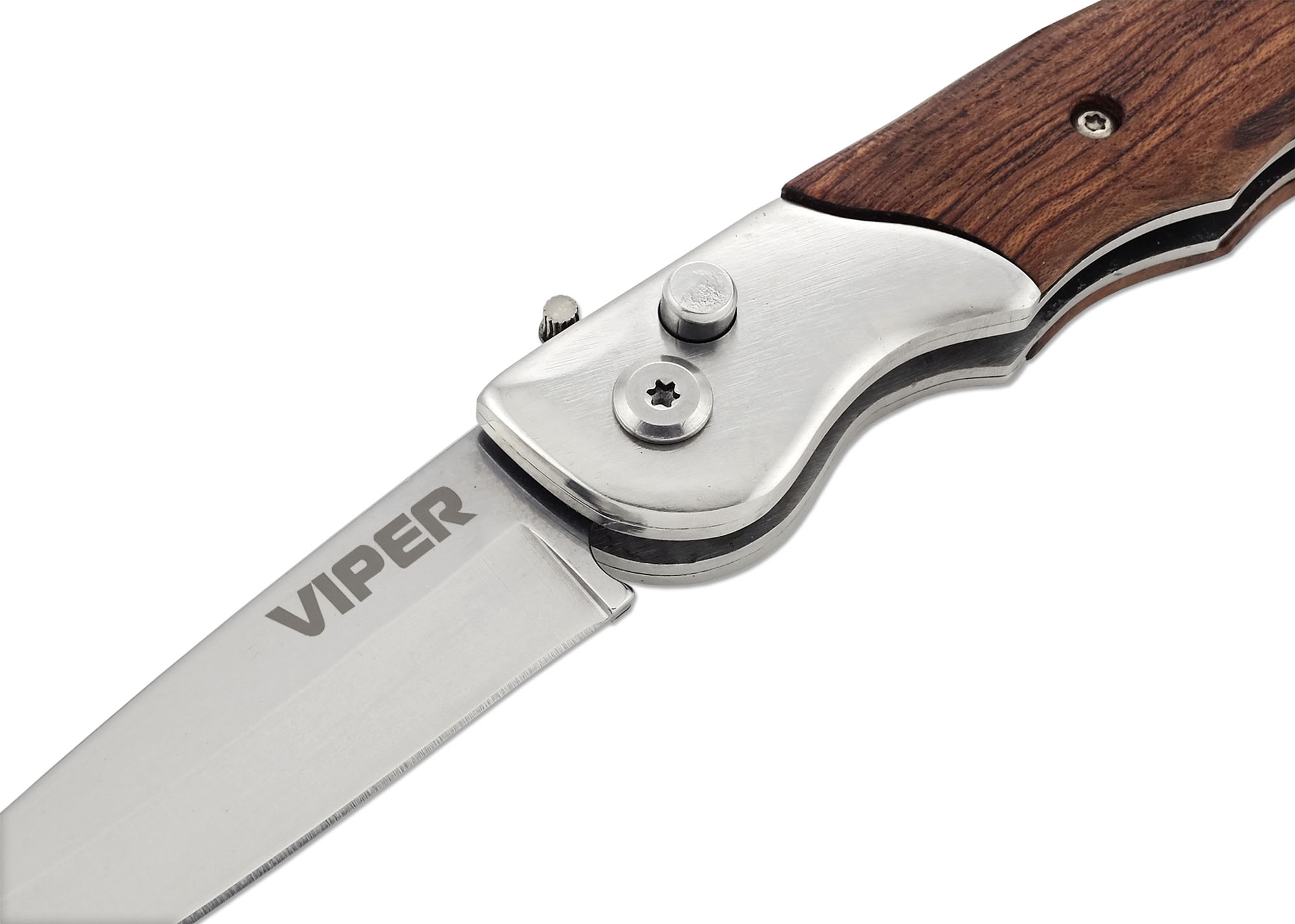 Нож автоматический с деревянной ручкой Ножемир Чёткий расклад Viper A-121W