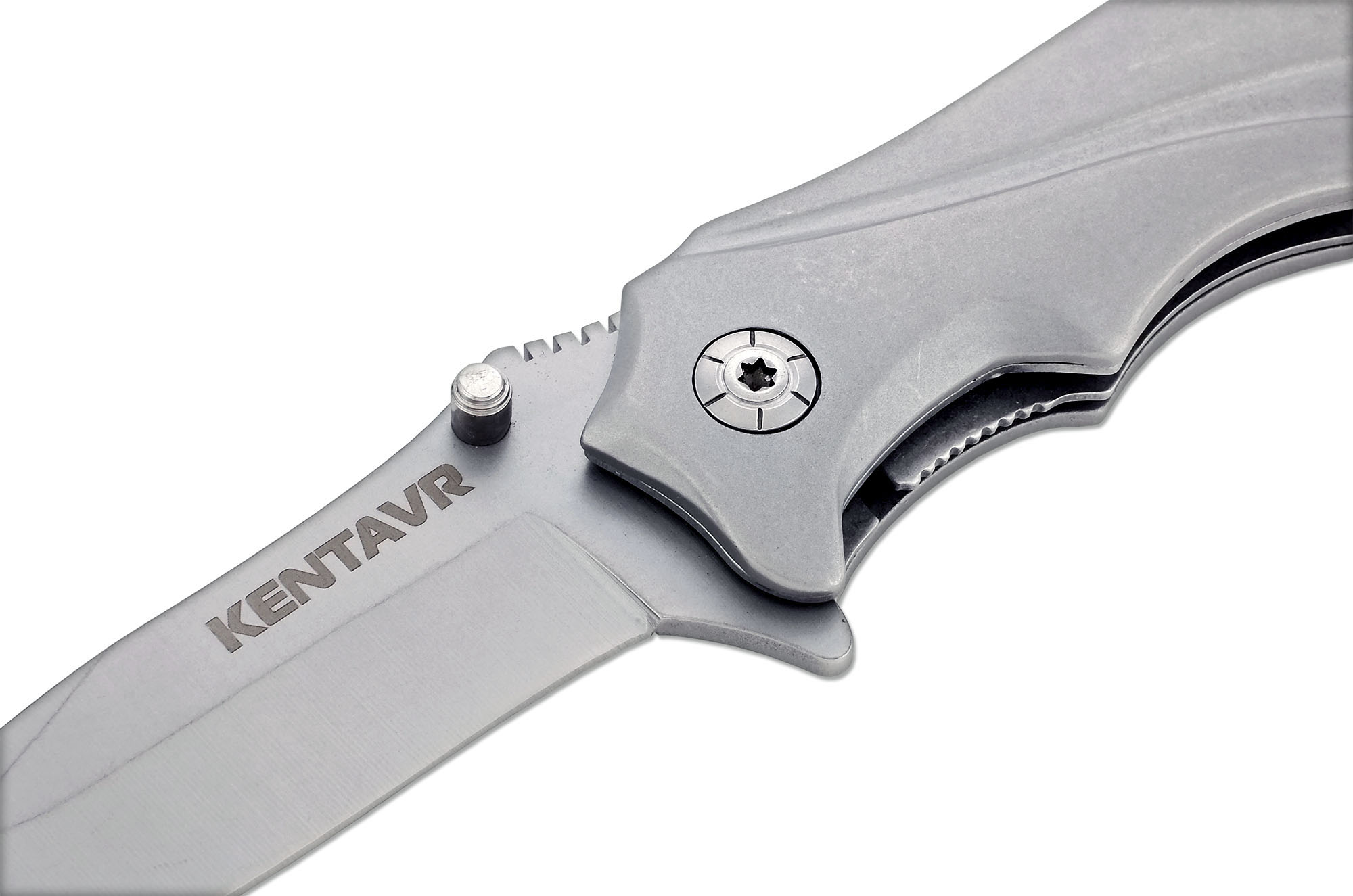 Нож автоматический с металлической ручкой и клипсой Ножемир Чёткий расклад Kentavr A-139S