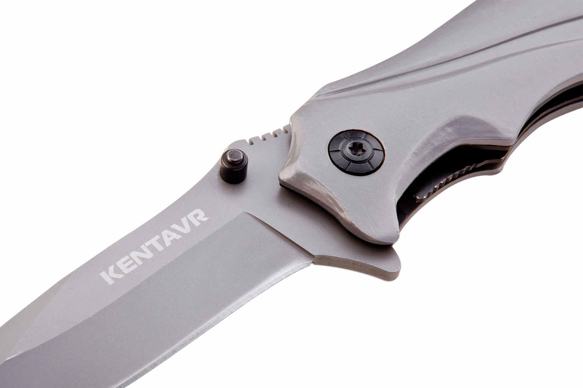 Нож полуавтоматический с металлической ручкой и клипсой Ножемир Чёткий расклад Kentavr A-139