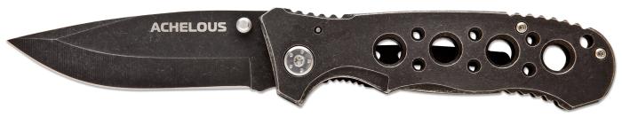 Нож складной с металлической рукоятью и клипсой Ножемир Чёткий расклад Achelous A-140