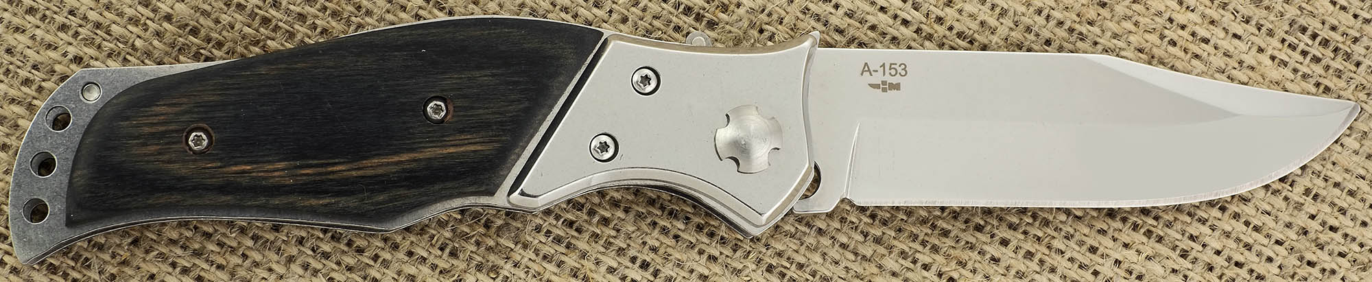 Нож автоматический выкидной с деревянной ручкой Ножемир Хариус A-153