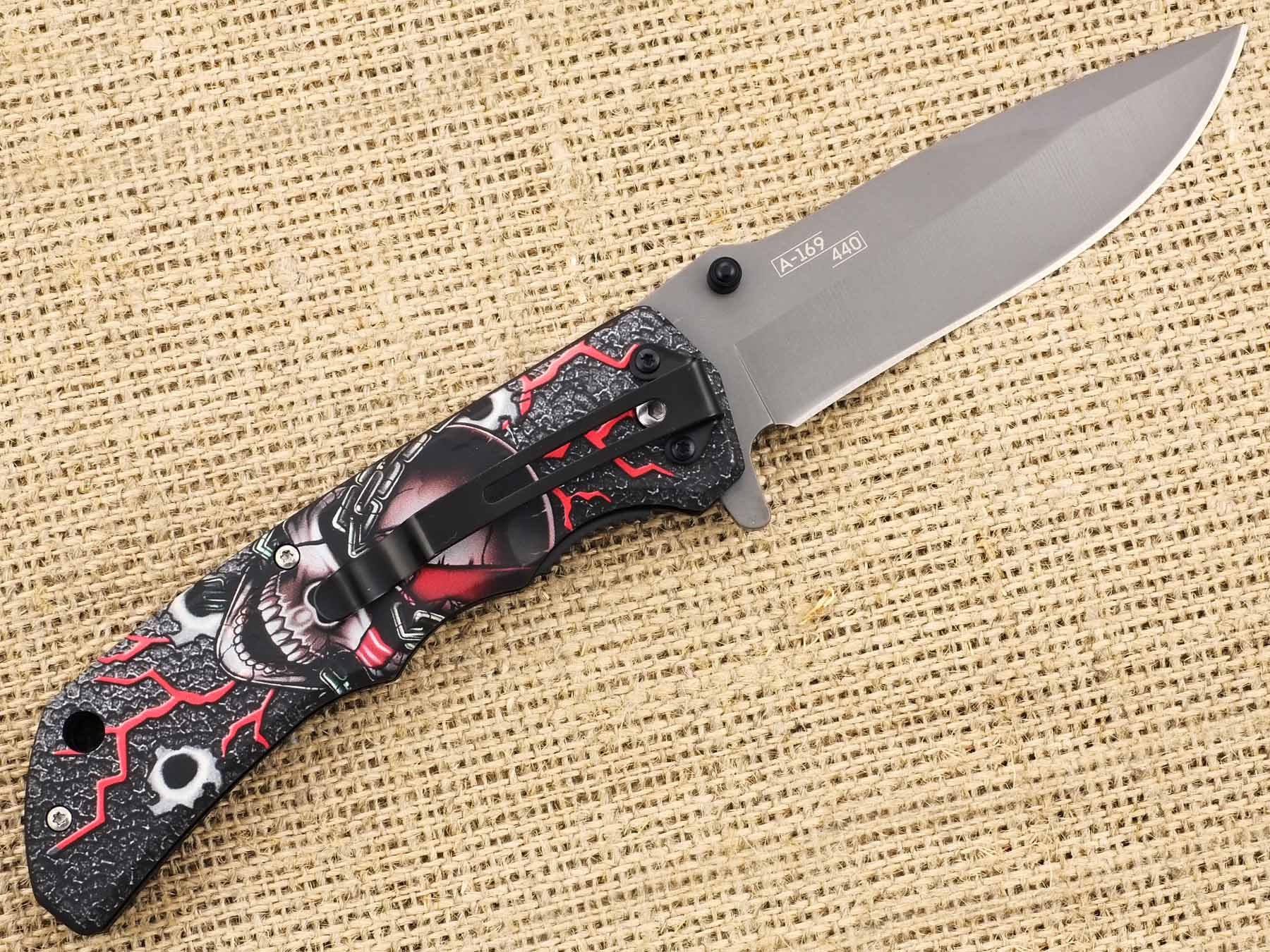 Нож складной полуавтоматический Ножемир Чёткий Расклад Джокер-2 A-169