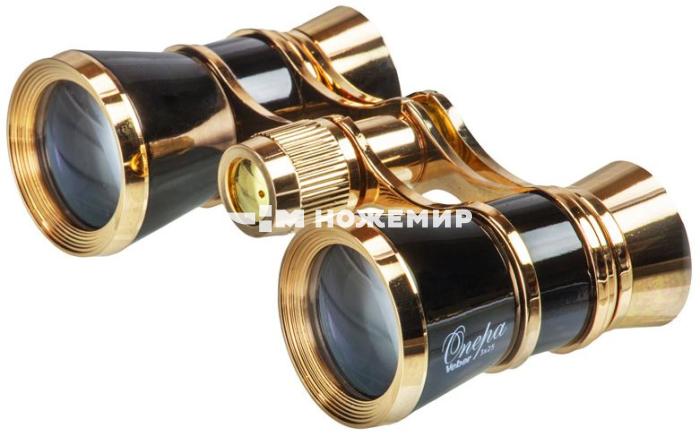 Бинокль театральный чёрный БГЦ3х25b Veber B10 Opera