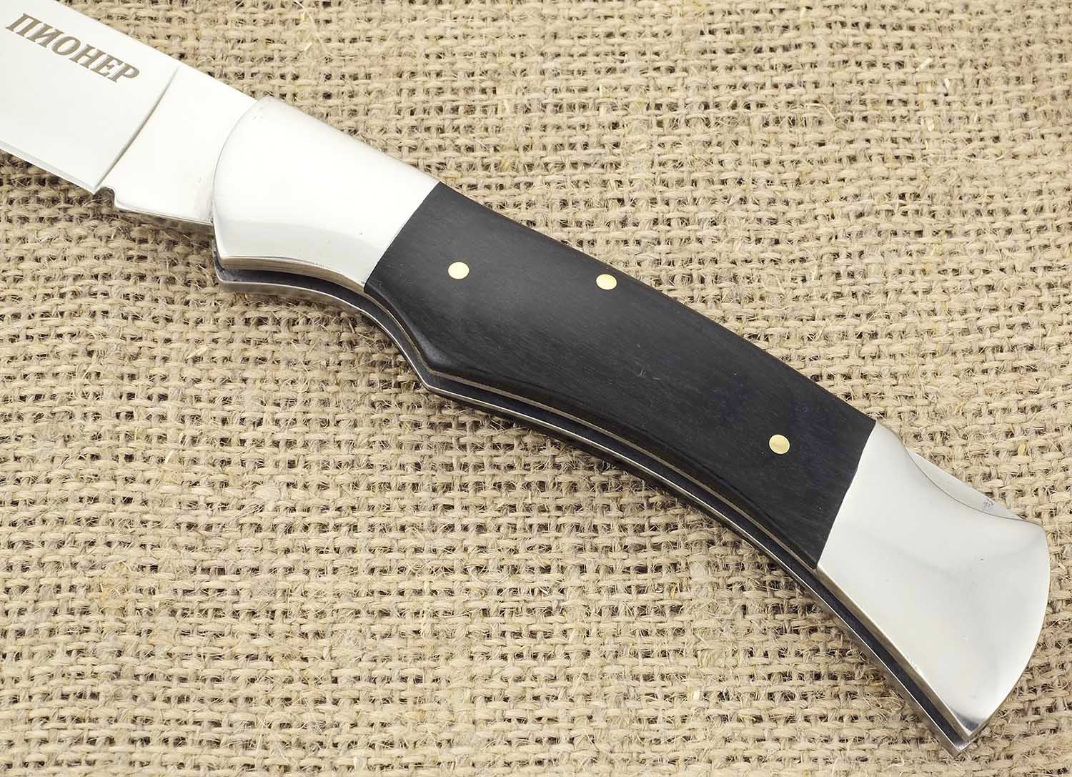 Нож складной с деревянной рукоятью Ножемир Четкий расклад Пионер C-105B .