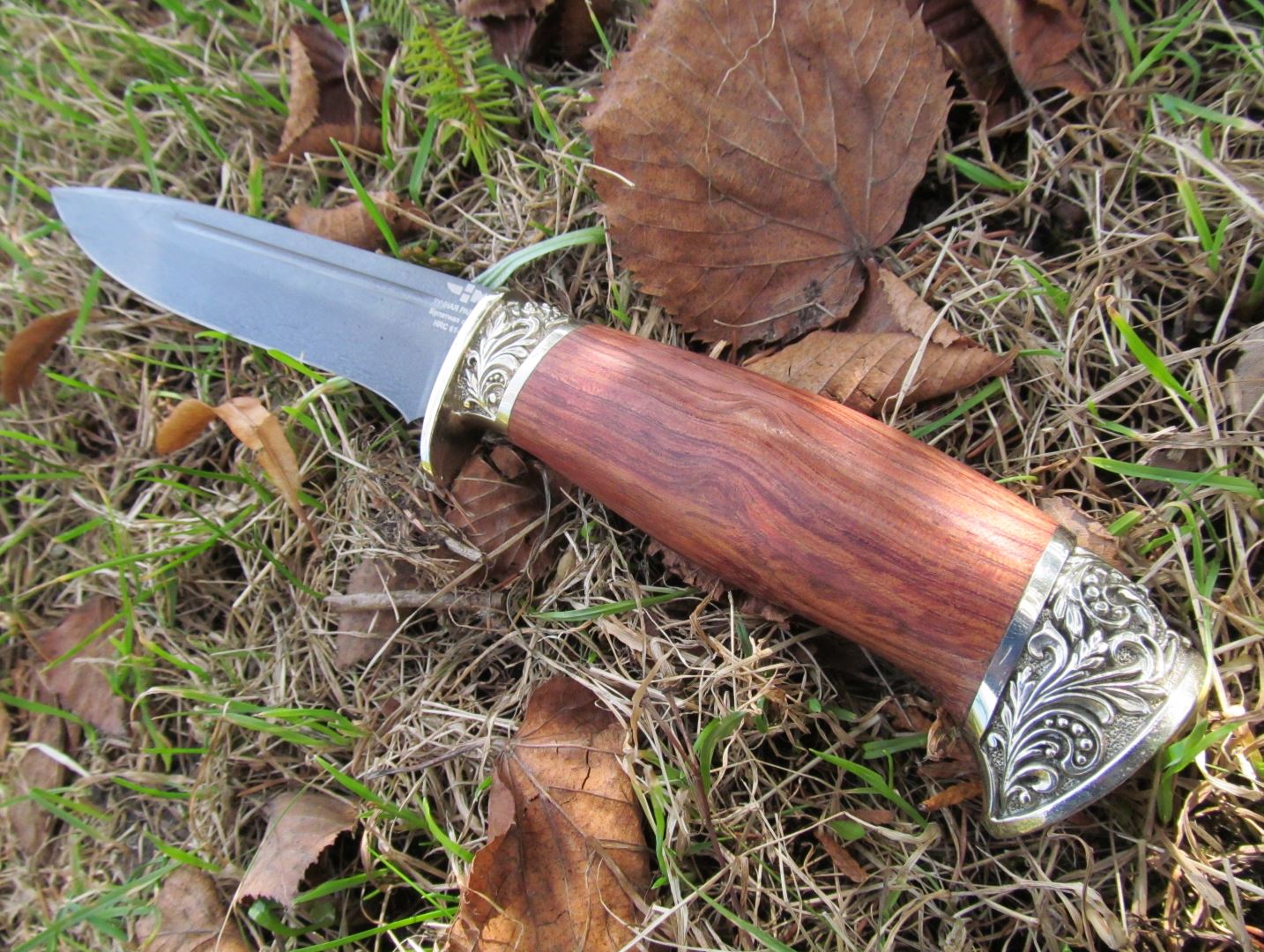 Нож ручной работы Ножемир булатная сталь ДЕМИДОВ (5487)б
