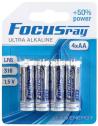 Батарейка пальчиковая FocusRay Ultra Alkaline FR-LR6-BL4U