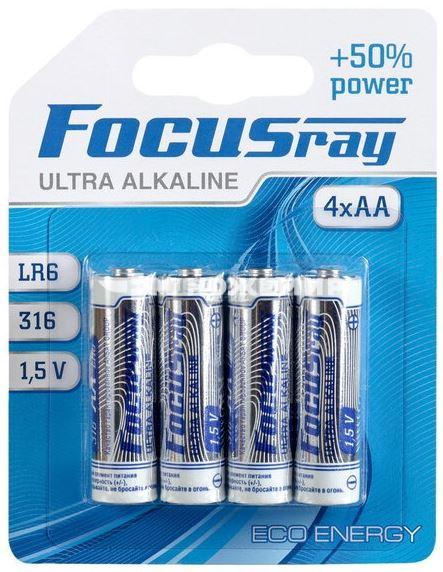 Батарейка пальчиковая FocusRay Ultra Alkaline FR-LR6-BL4U