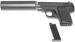 Страйкбольный пистолет софтэйр пружинный с глушителем Colt 25 mini Galaxy G9A