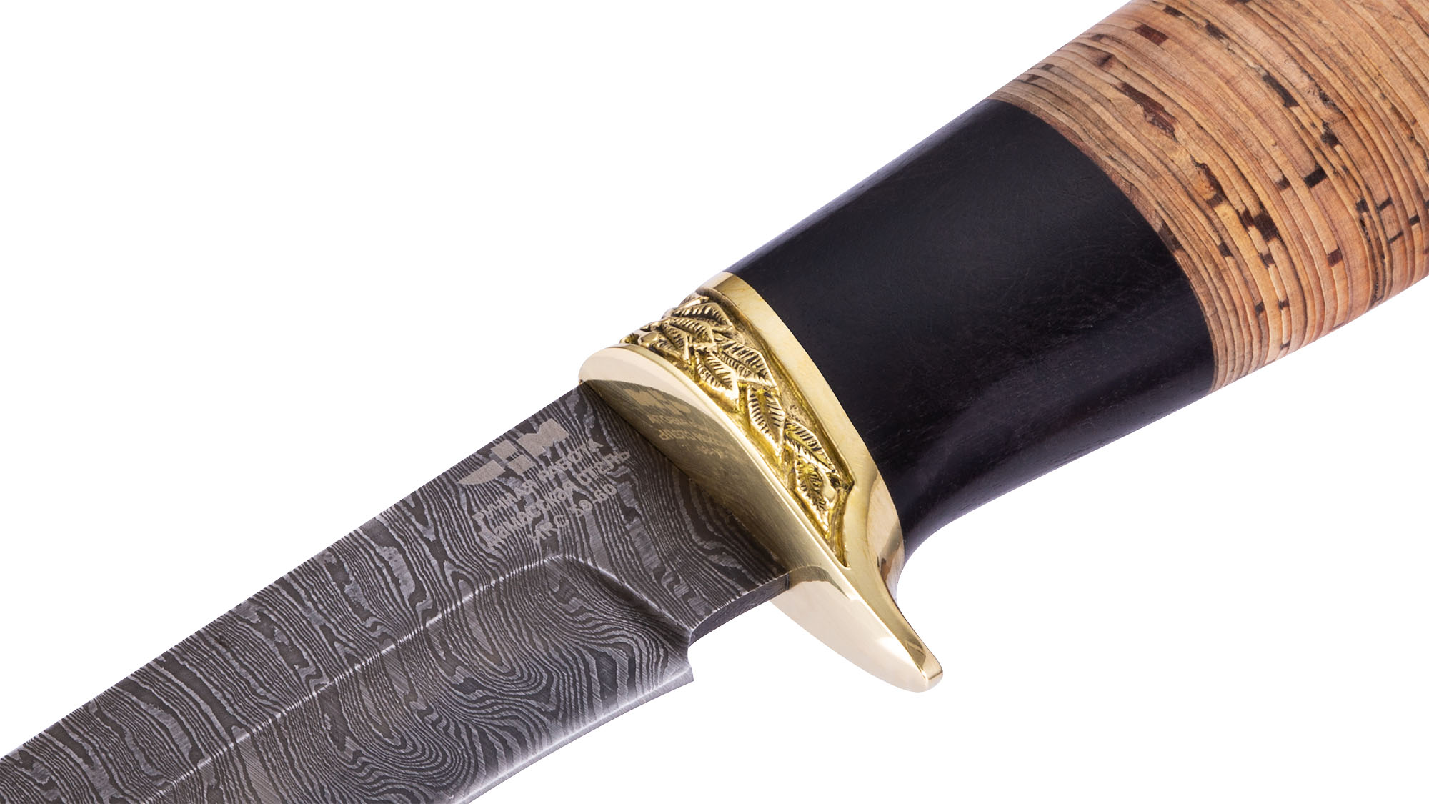 Нож ручной работы Ножемир из дамасской стали ГЕПАРД (2863)д