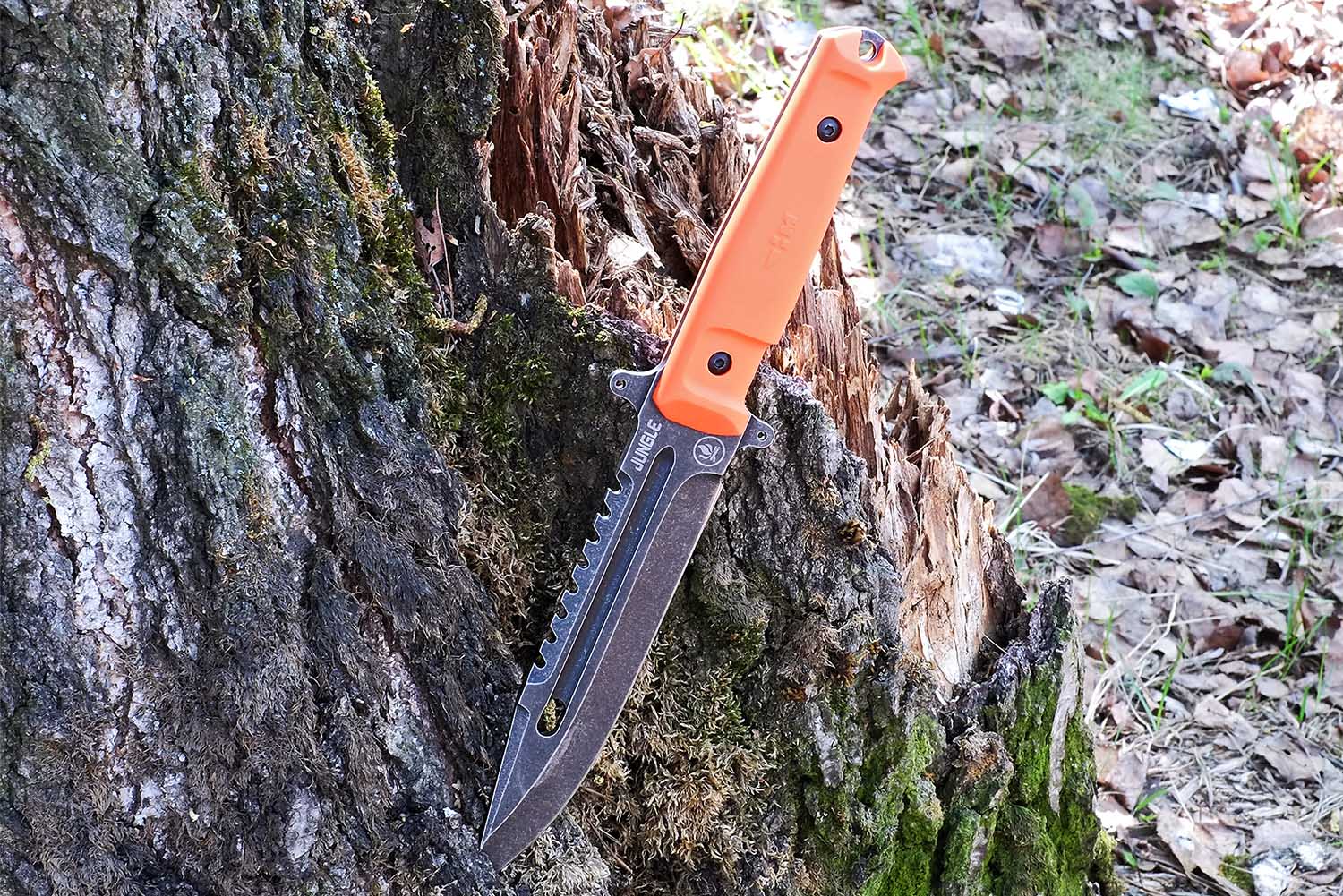 Нож выживания туристический с нейлоновым чехлом Ножемир Jungle H-194