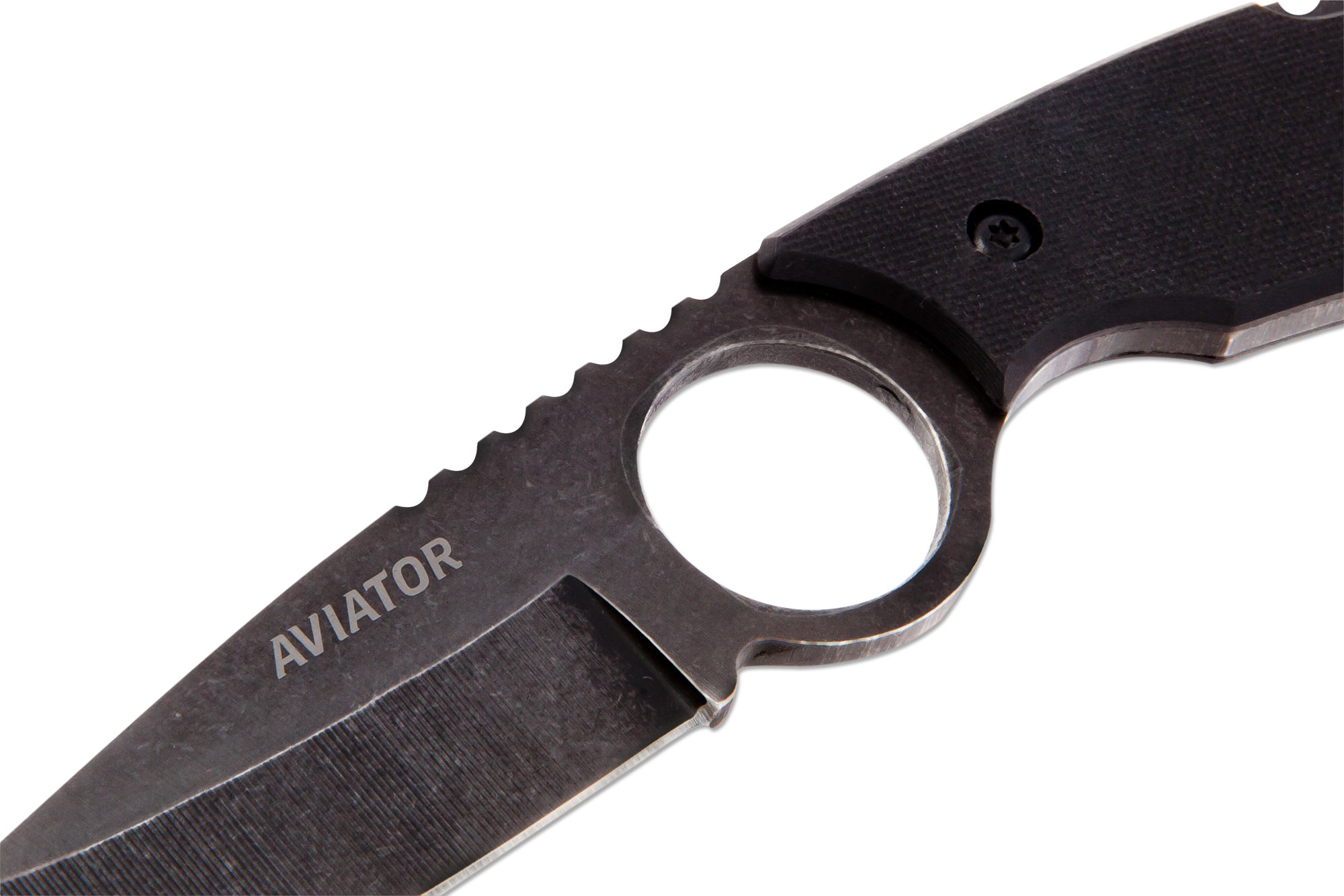 Нож туристический Ножемир Aviator K-102BBS с пластиковыми ножнами
