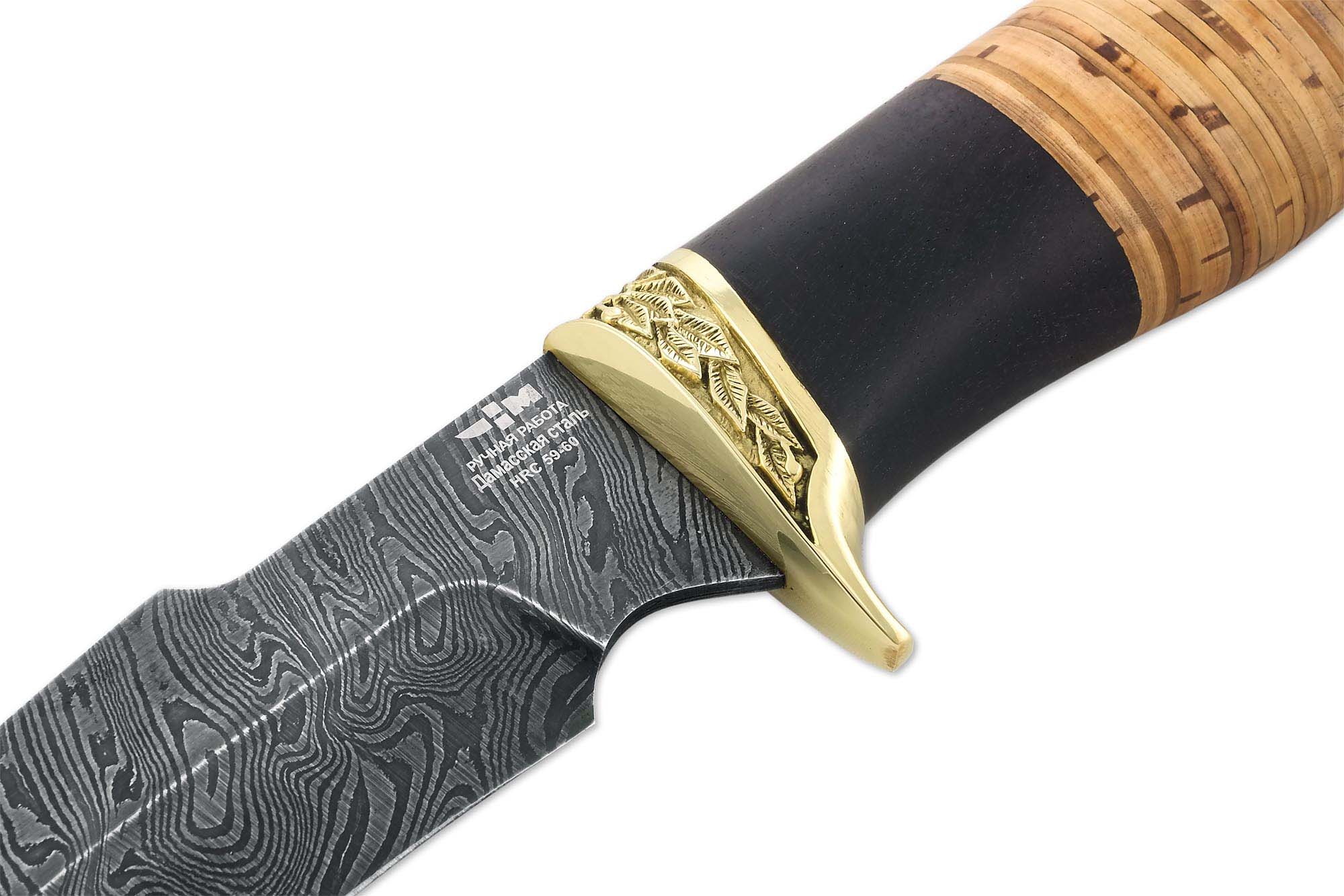 Нож ручной работы Ножемир из дамасской стали КАРДИНАЛ (2380)д