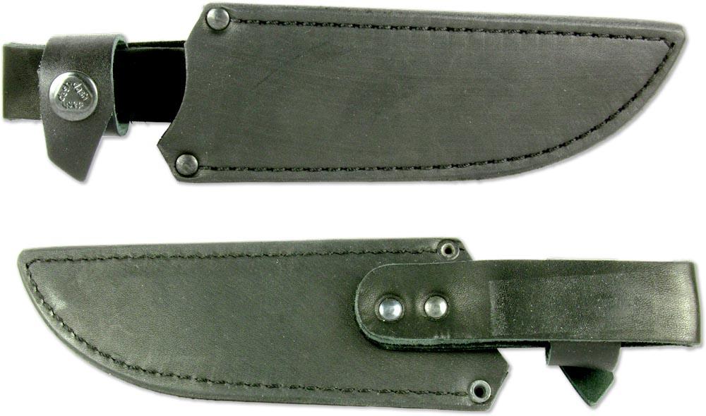 Нож туристический цельнометаллический Кизляр ЗМЕЙ-ЦМ (2627) с кожаными ножнами