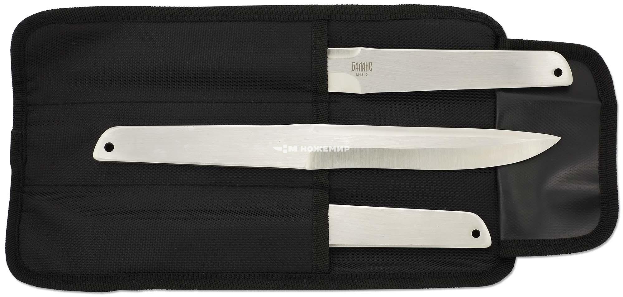 Набор ножей метательных 3 шт Ножемир Баланс M-121-0 в чехле свертке