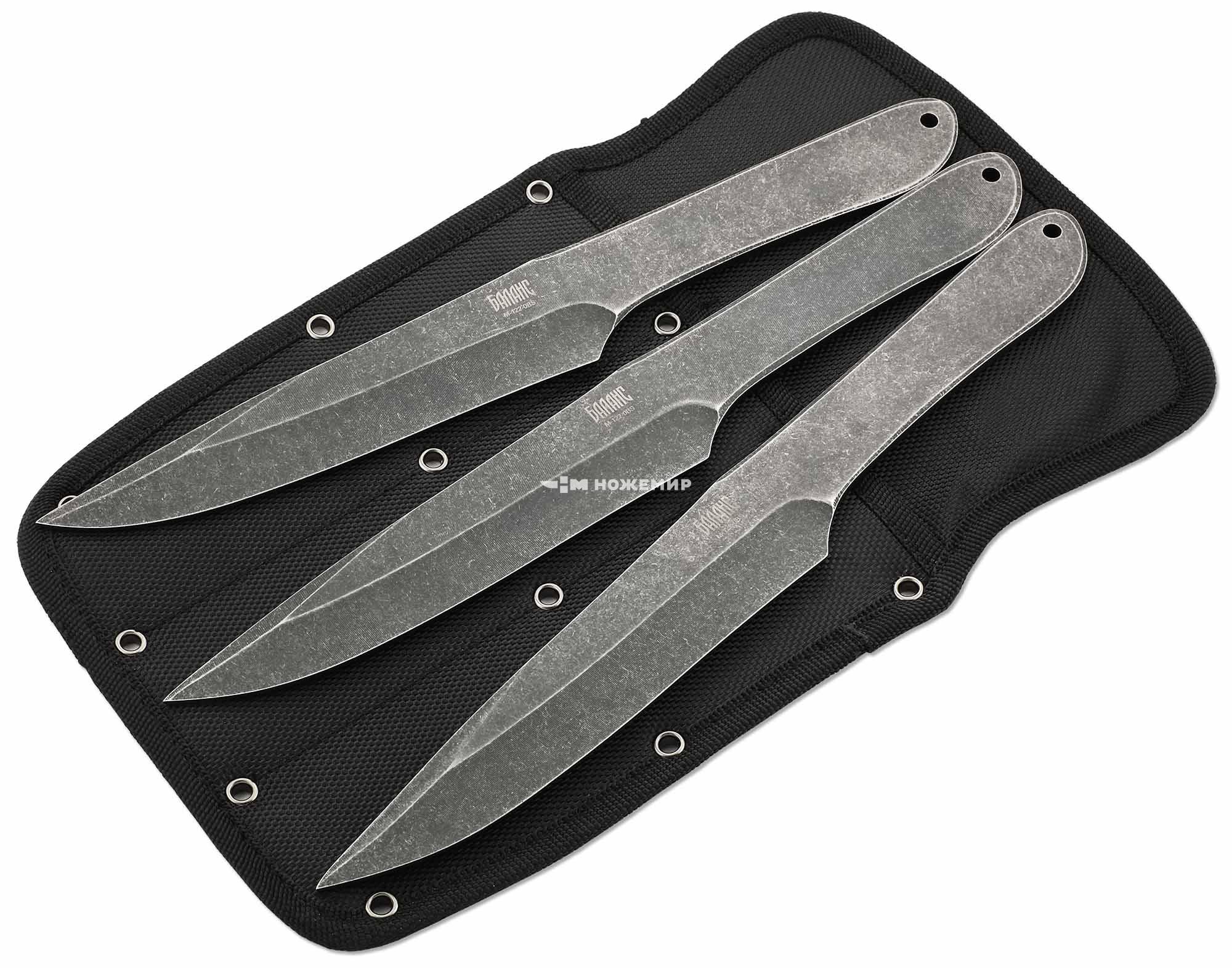 Набор ножей метательных 3 шт Ножемир Баланс M-122-0BS