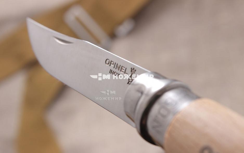 Нож складной нержавеющая сталь клинок 9 см рукоять бук Tradition №09 Opinel-001083 