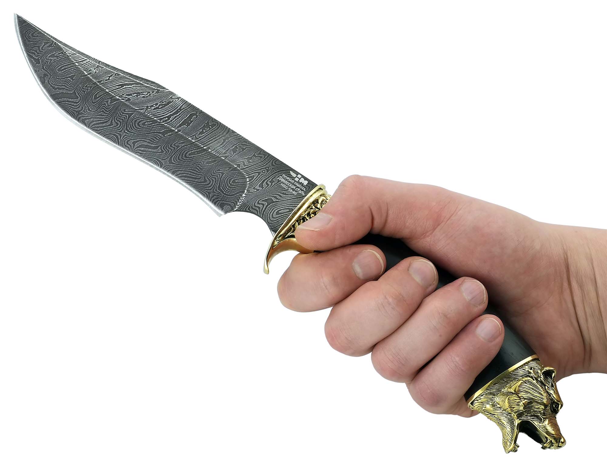 Нож ручной работы Ножемир из дамасской стали СКАЛА (0001)д