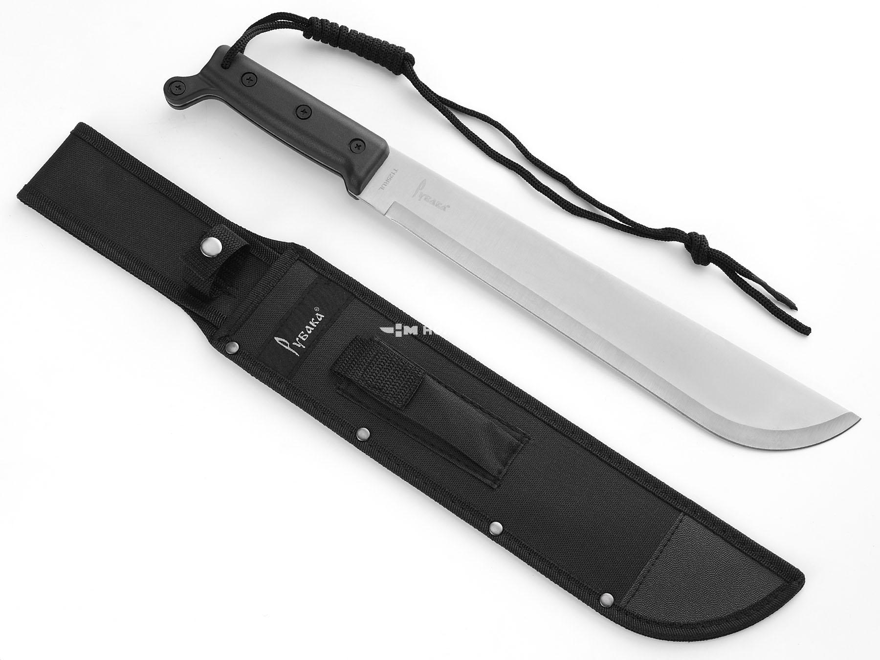 Мачете туристический нож с темляком и ножнами Рубака T125RUL