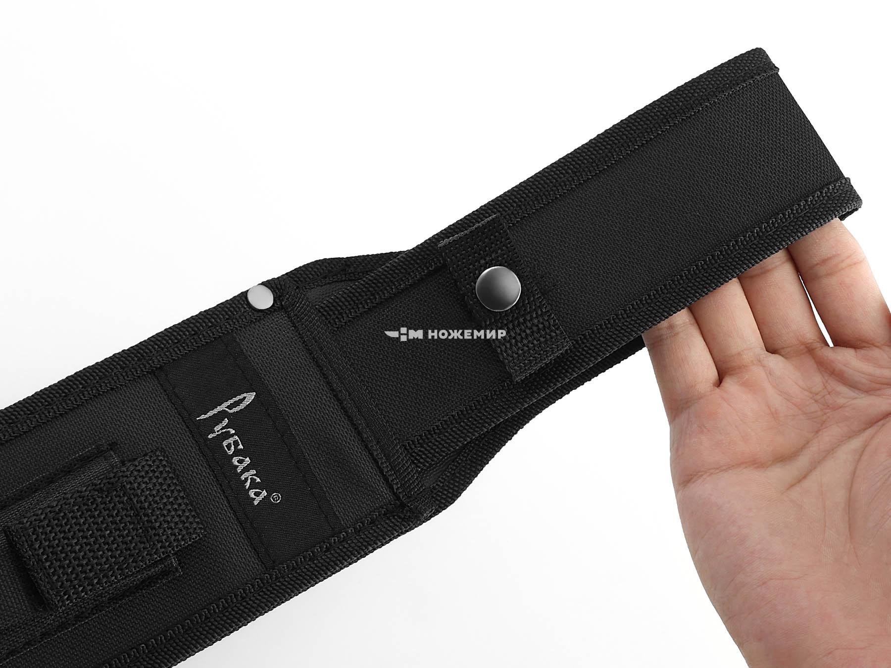 Мачете туристический большой нож с пилой на обухе Рубака T149BAT с темляком и ножнами