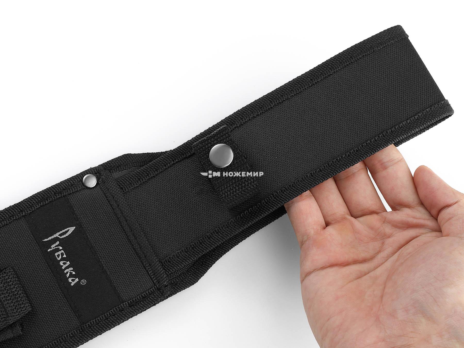 Мачете туристический нож с пилой на обухе Рубака T185STE с темляком и ножнами