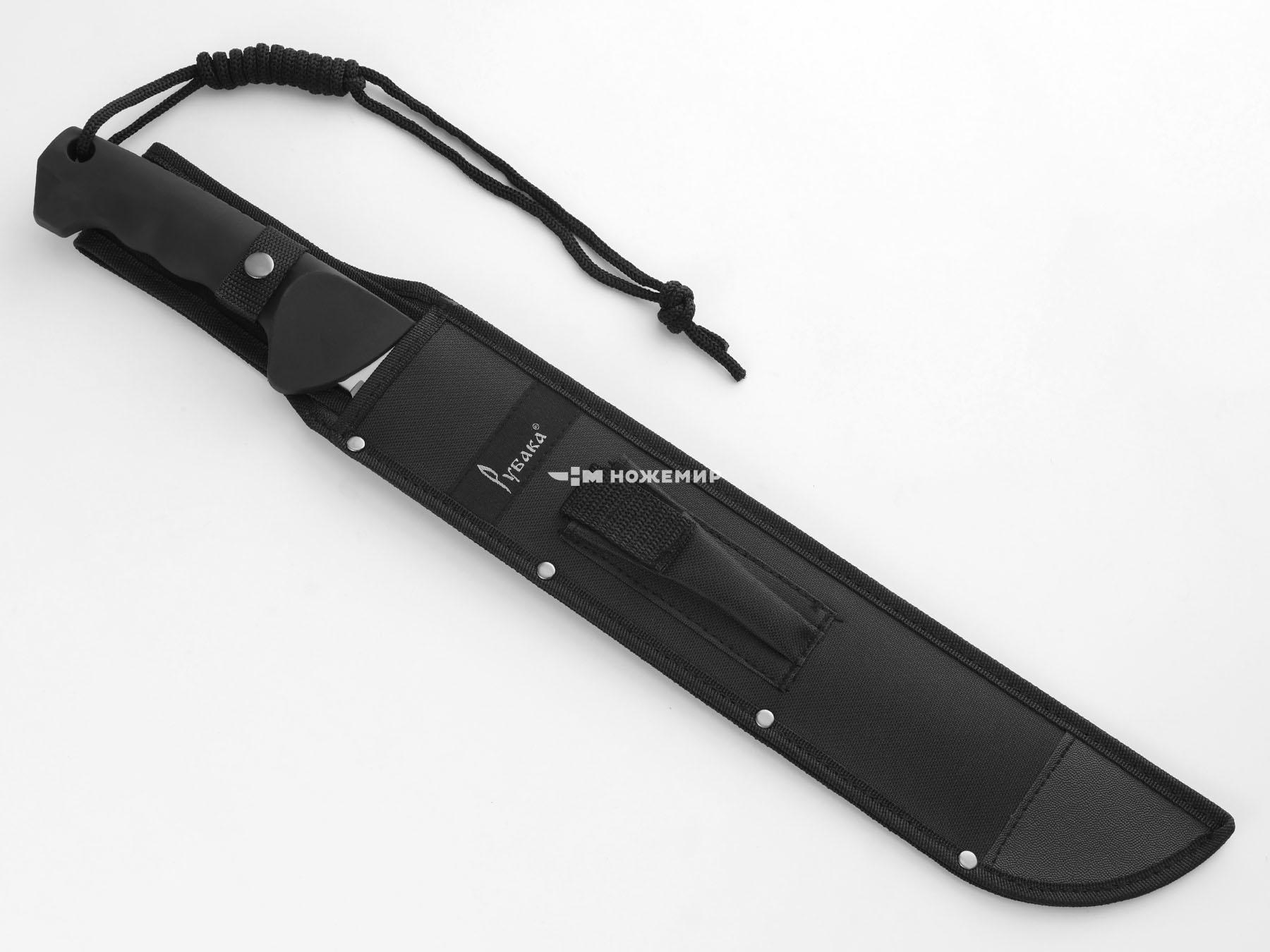 Мачете туристический нож большой с пилой на обухе Рубака T186SOG с темляком и ножнами