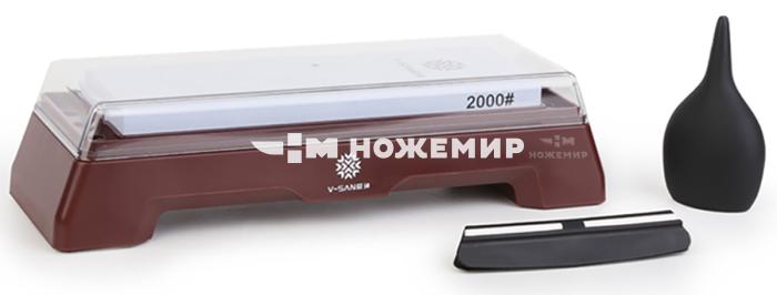 Точильный камень водный двухсторонний на подставке серия DELUXE Taidea V-SAN TV6620