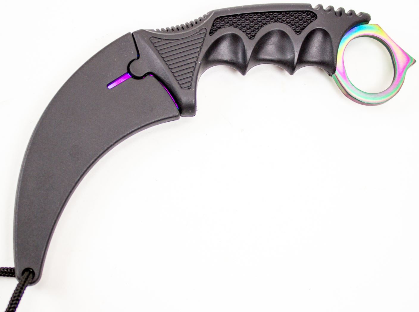 Нож керамбит цельнометаллический цвет градиент (радужный) из игры CS GO Ножемир H-230 GRAD