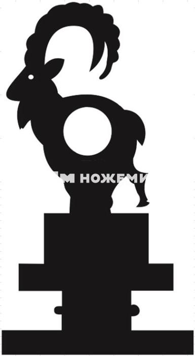 Мишень для пневматики подъёмная металлическая толщина стали 3 мм "Баран" Ж3