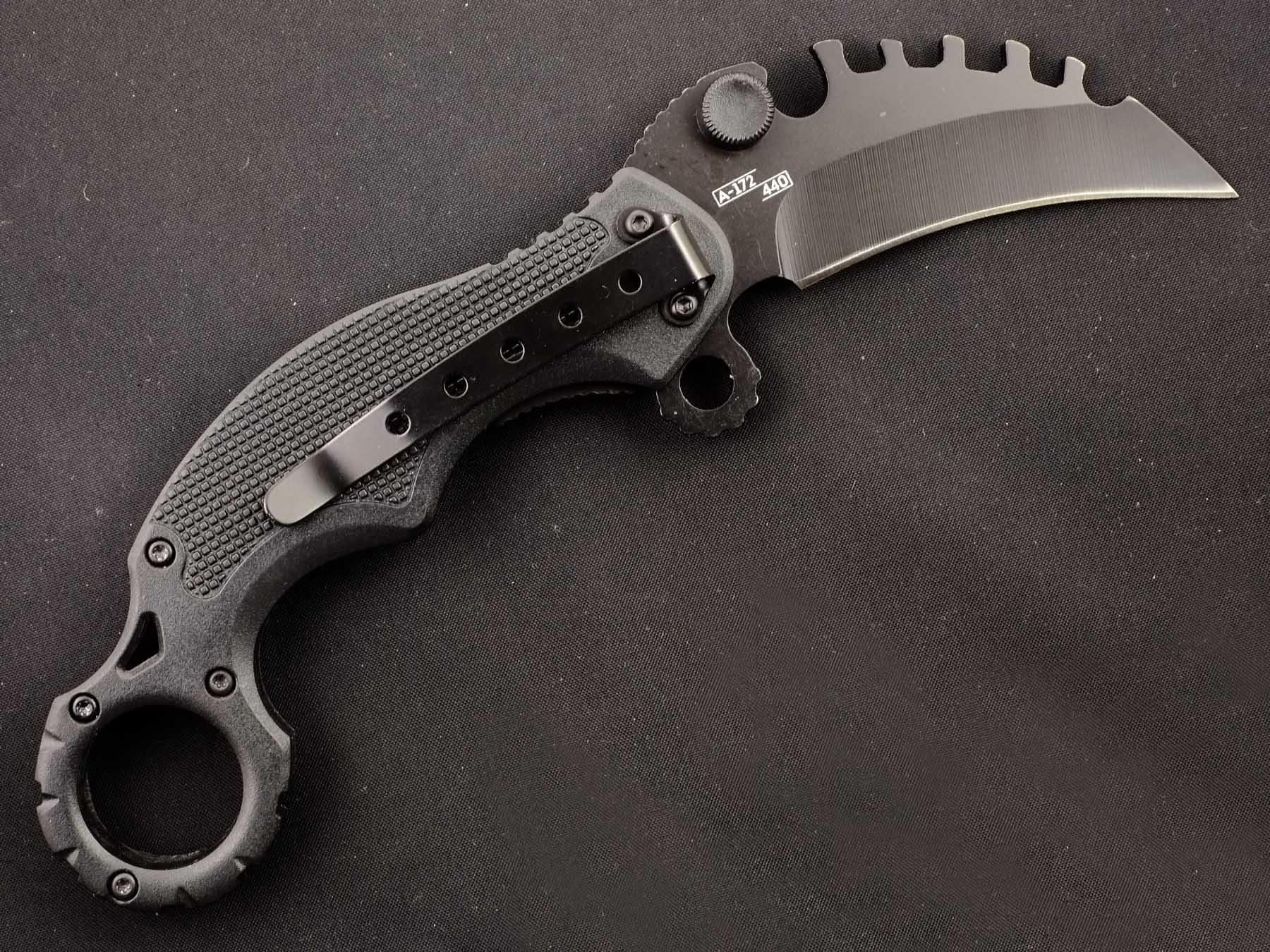 Нож автоматический керамбит Ножемир Чёткий Расклад A-172- Ghost Rider