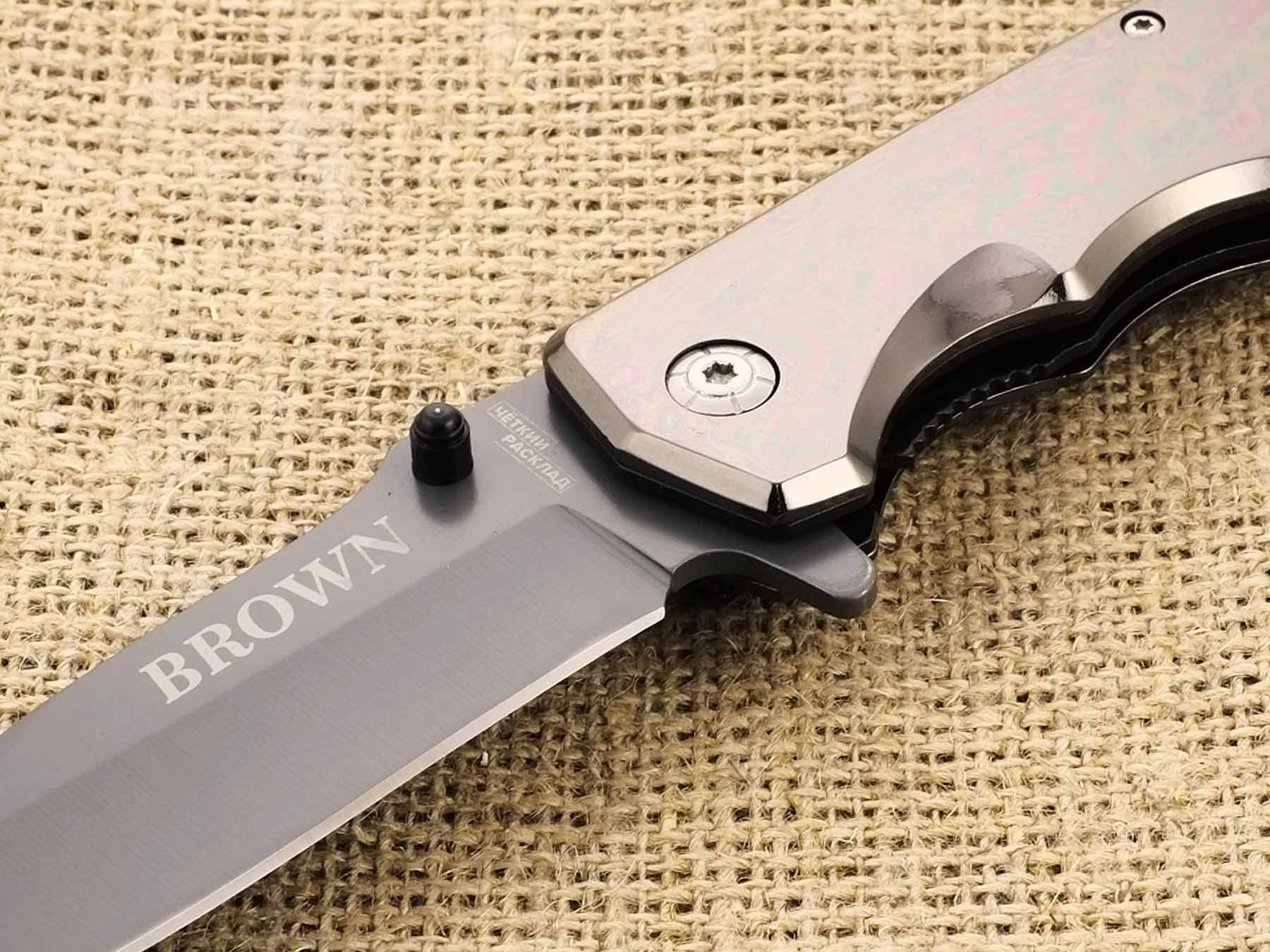 Нож автоматический Ножемир Чёткий Расклад A-178 Brown