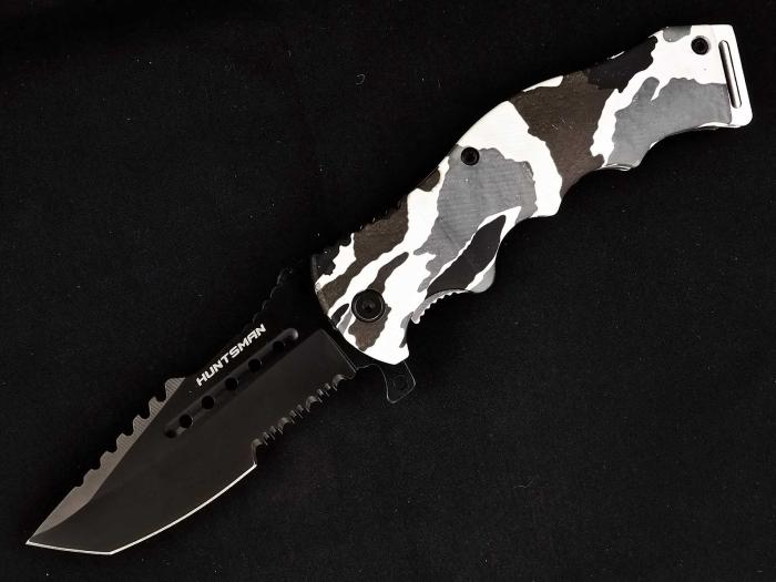 Нож складной автоматический Ножемир Чёткий расклад HUNTSMAN A-206