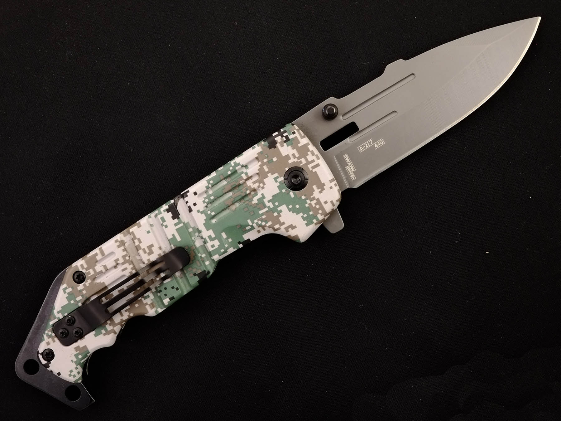 Нож складной автоматический большой Ножемир Чёткий расклад LEGION A-217