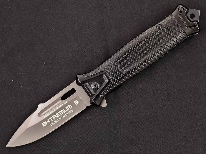 Нож выкидной Ножемир Чёткий расклад NOBODY EXCEPT US EXTREMUM III DIVISION MACHINE A-221
