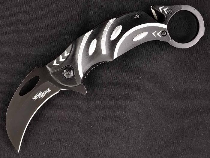 Нож складной автоматический керамбит Ножемир Чёткий расклад A-238