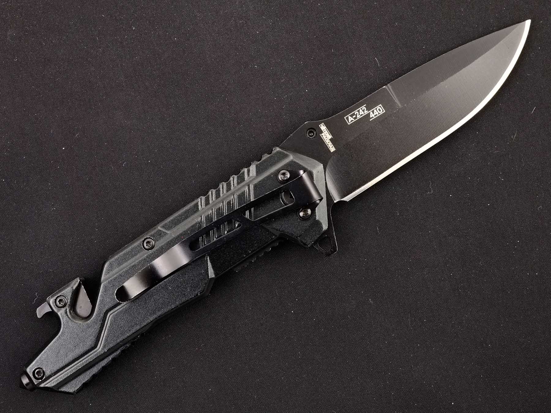 Нож складной автоматический Ножемир Чёткий расклад BIKER A-242