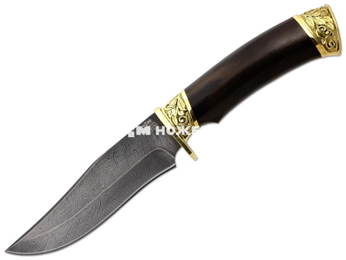 Нож ручной работы Ножемир из дамасской стали АКУЛА (0002)д
