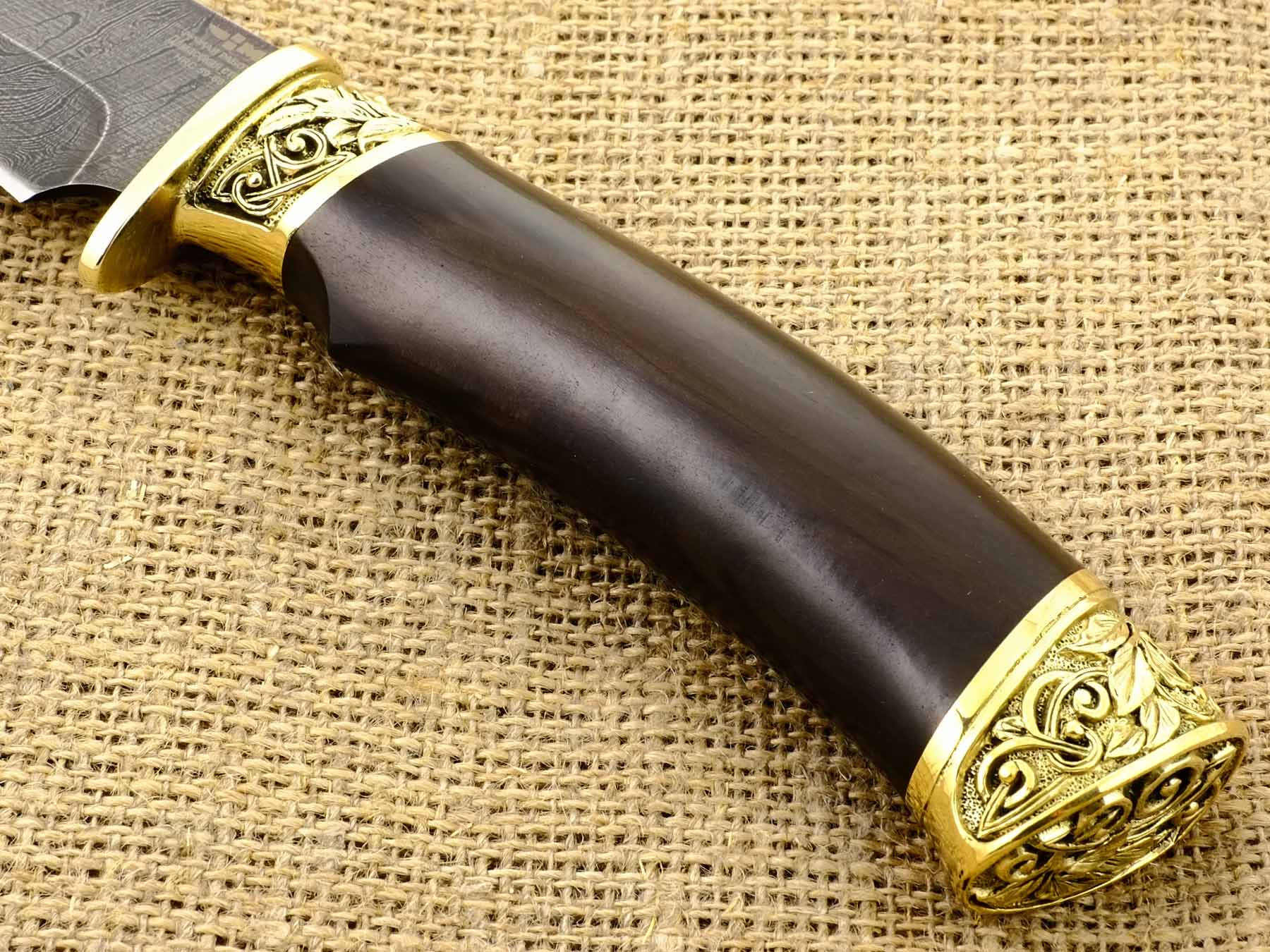 Нож ручной работы Ножемир из дамасской стали АКУЛА (0002)д