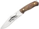 Нож туристический цельнометаллический Кизляр АКУЛА2-ЦМ (2515) с кожаными ножнами