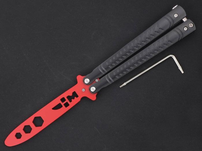 Нож тренировочный бабочка с клинком гаечный ключ Ножемир BTN-3