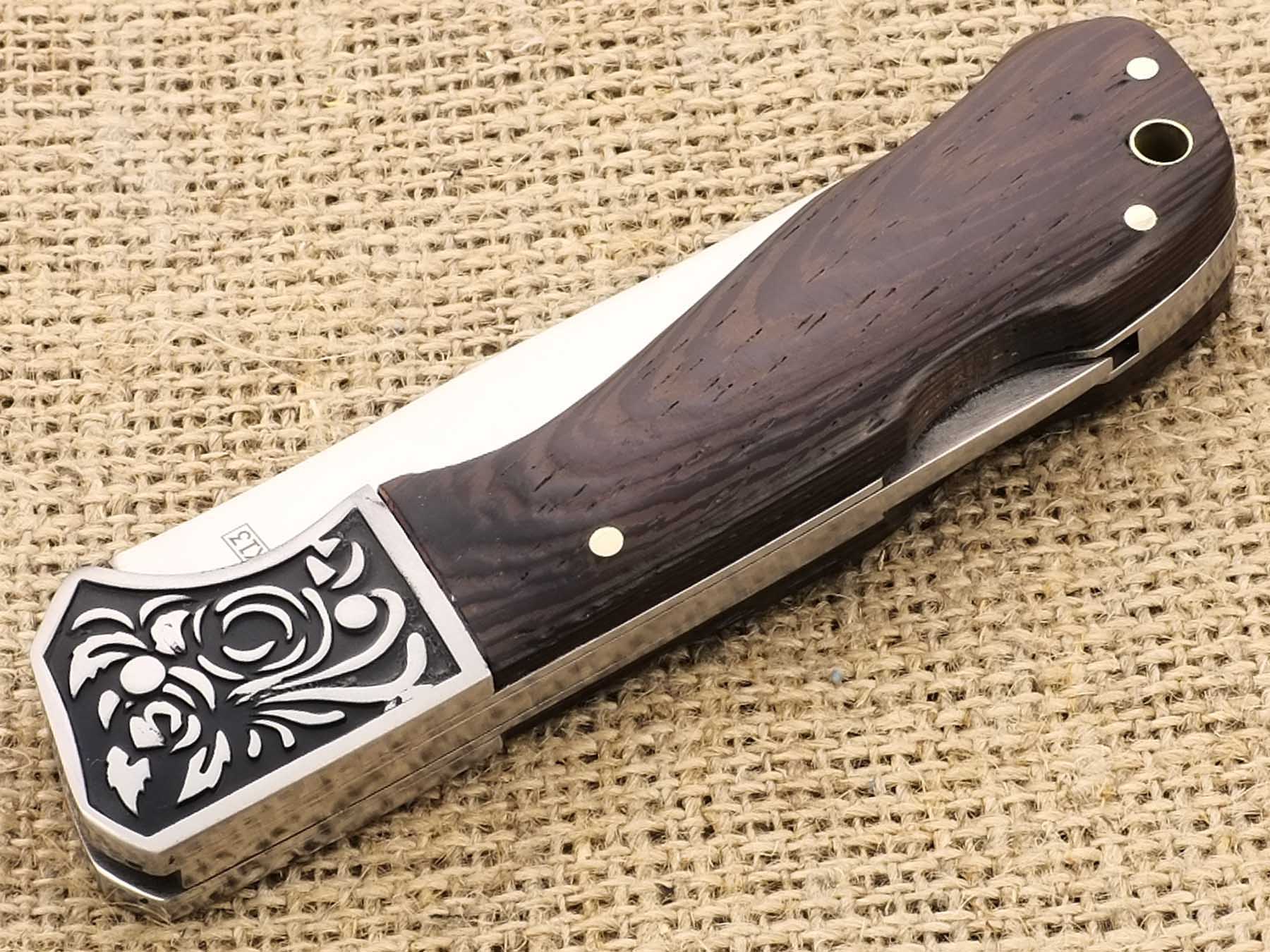 Нож складной Ножемир Чёткий Расклад Ахтуба C-195 с нейлоновым чехлом