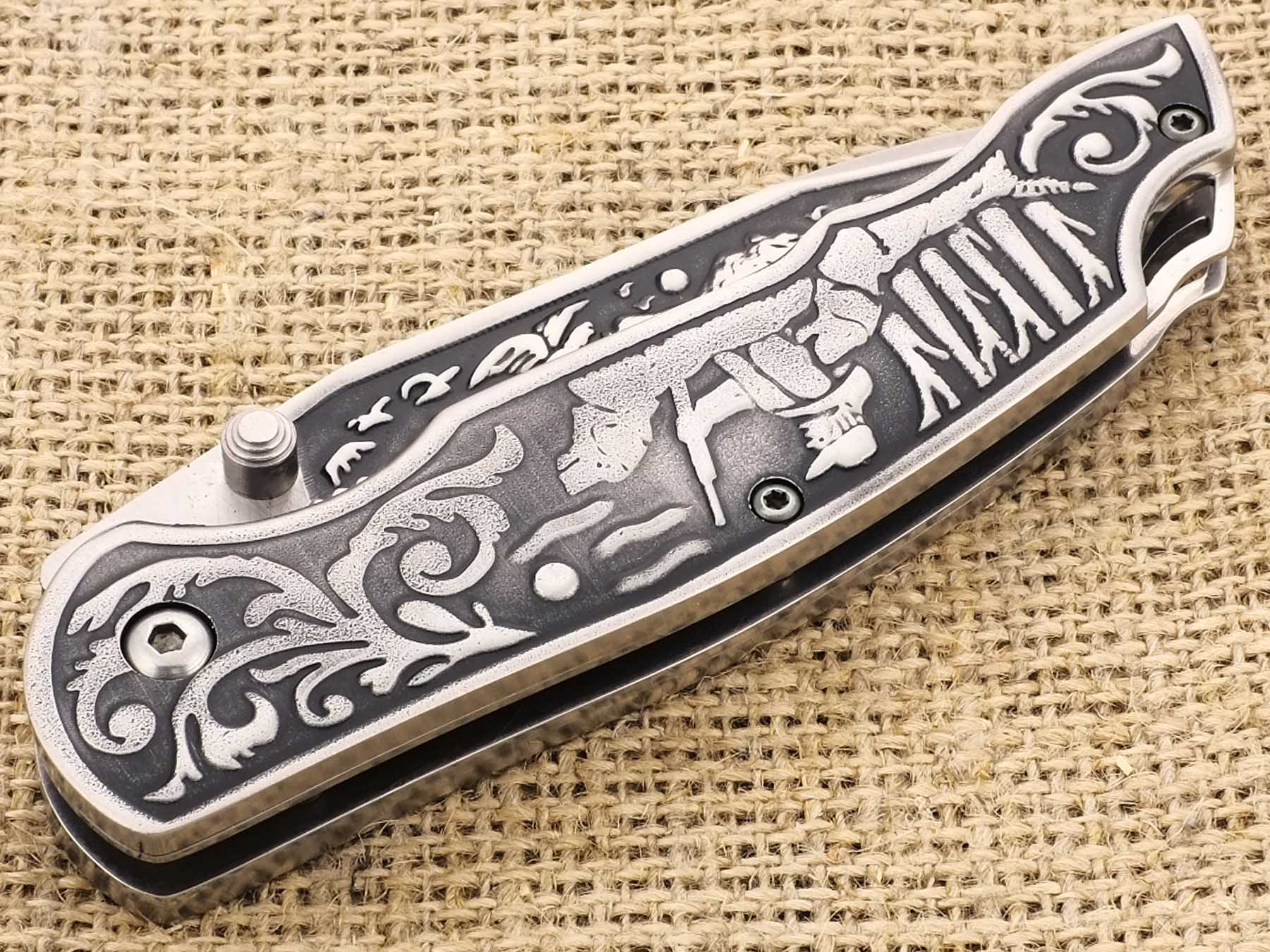 Нож складной Ножемир Чёткий Расклад Тропа C-202 с нейлоновым чехлом
